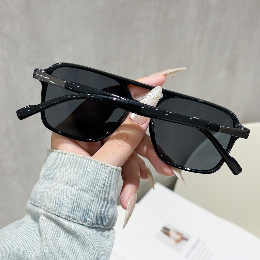 Double beam rice nail sunglasses, sunscreen, driving shading, popular in Europe and America, new trendy versatile premium sunglasses