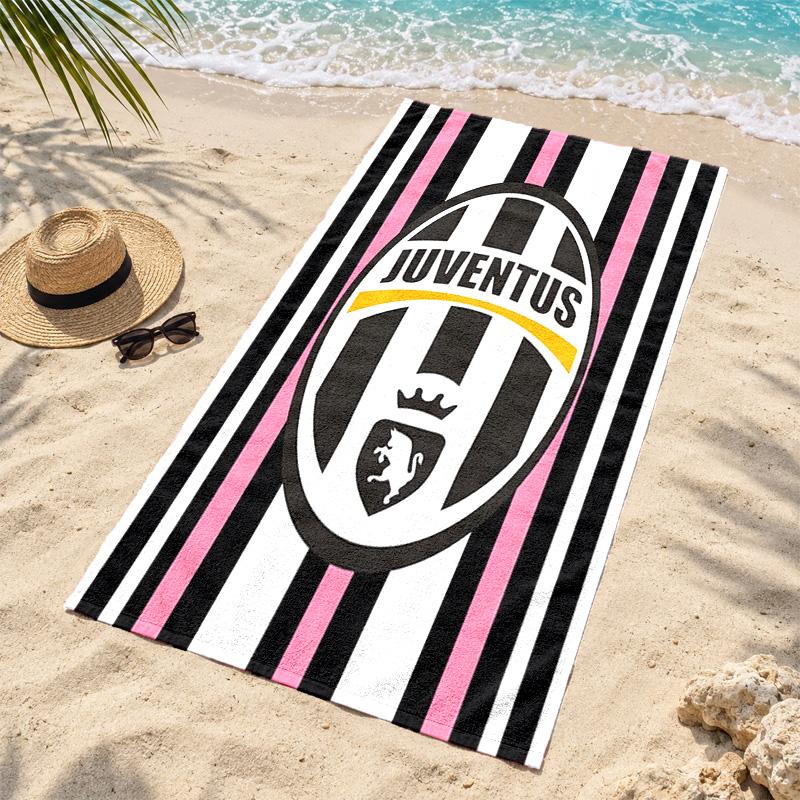 Juventus FC Microfiber Beach Towel Quick Dry Sand Free Lightweight Beach Towels for Travel Swimming Camping