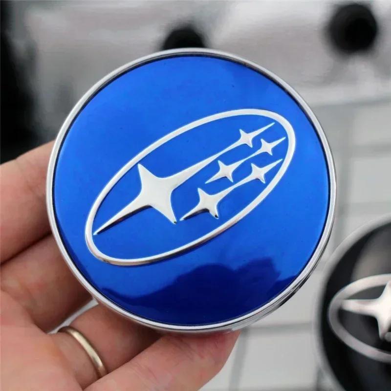 4PCS 60mm Car Wheel Covers Rims Center Hubcap Emblem For Subaru WRX Forester XV Outback Impreza STI Legacy BRZ Tribeca X666