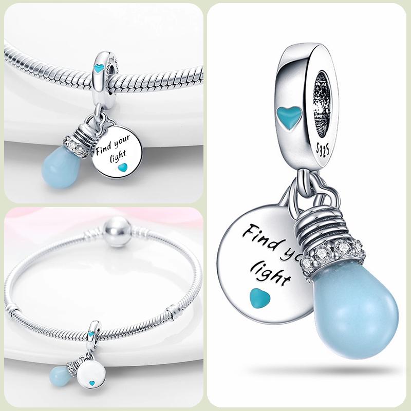 Modne koraliki zawieszki S925 ze srebra próby 925 w stylu klasycznym i romantycznym z motywem żółwia lotosu, odpowiednie do oryginalnej bransoletki DIY na prezent