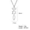 LIKGREAT Messianic Star of David Necklace for Women Men Stainless Steel Je Menorah Hexagram Pendant Israel Je Jewelry
