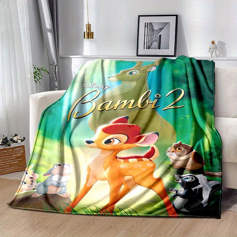 1 pezzo, Coperta Decorativa per la Casa Disney Bambi 2 Perfetta per Divano, Letto, Viaggio, Campeggio, Auto