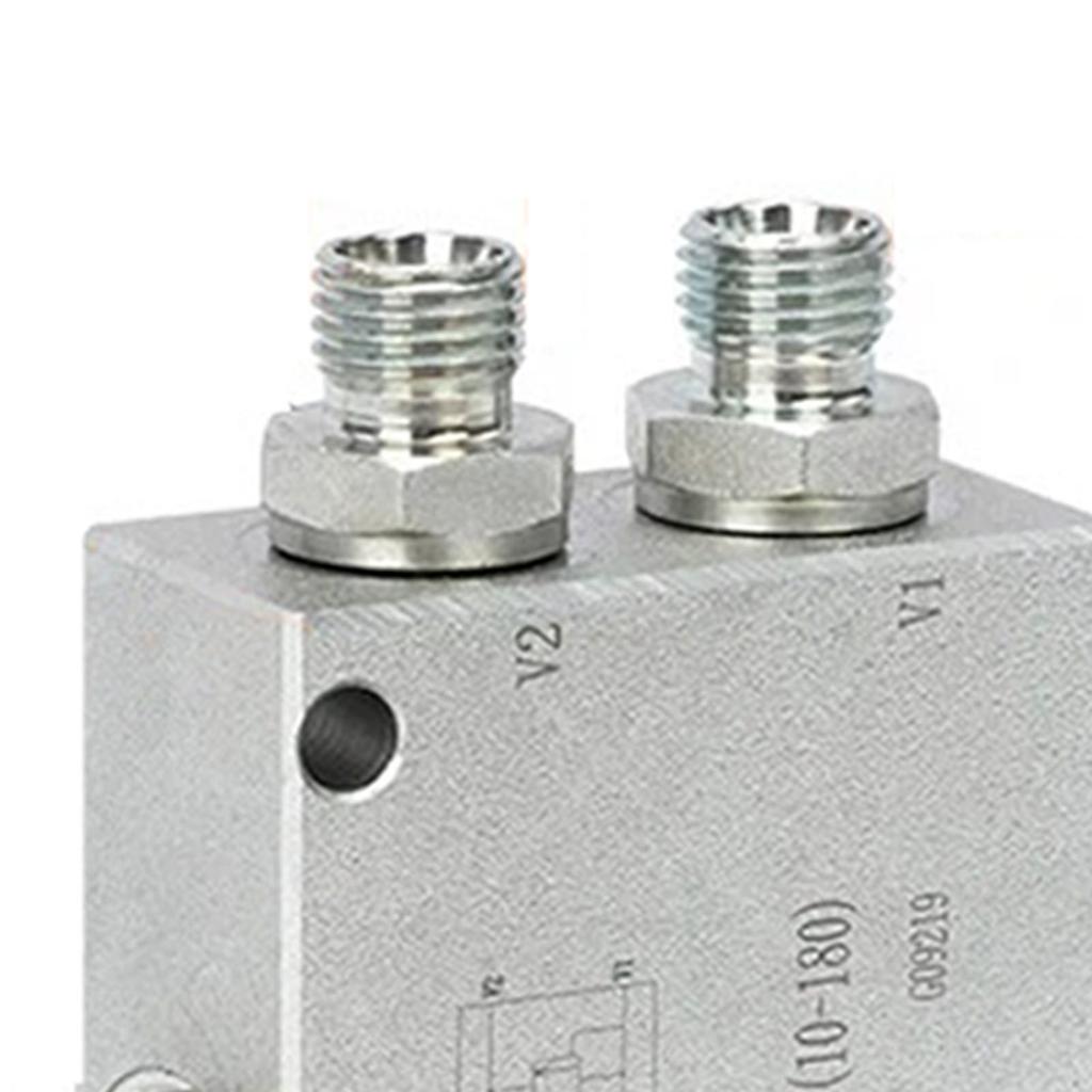 Kit Valvola di Ammortizzo per Mini Escavatore con Tubo Idraulico da 1/4 di Pollice e Raccordo Filettato M14x1.5