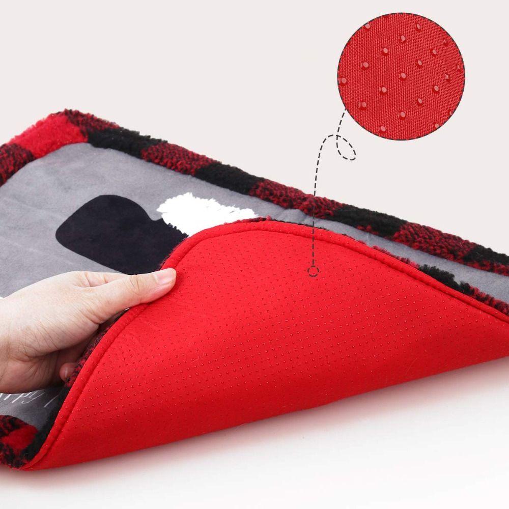 Cute Toilet Seat Cover Polyester Toilet Cover Set New Christmas Toilet Lid Cover  Christmas