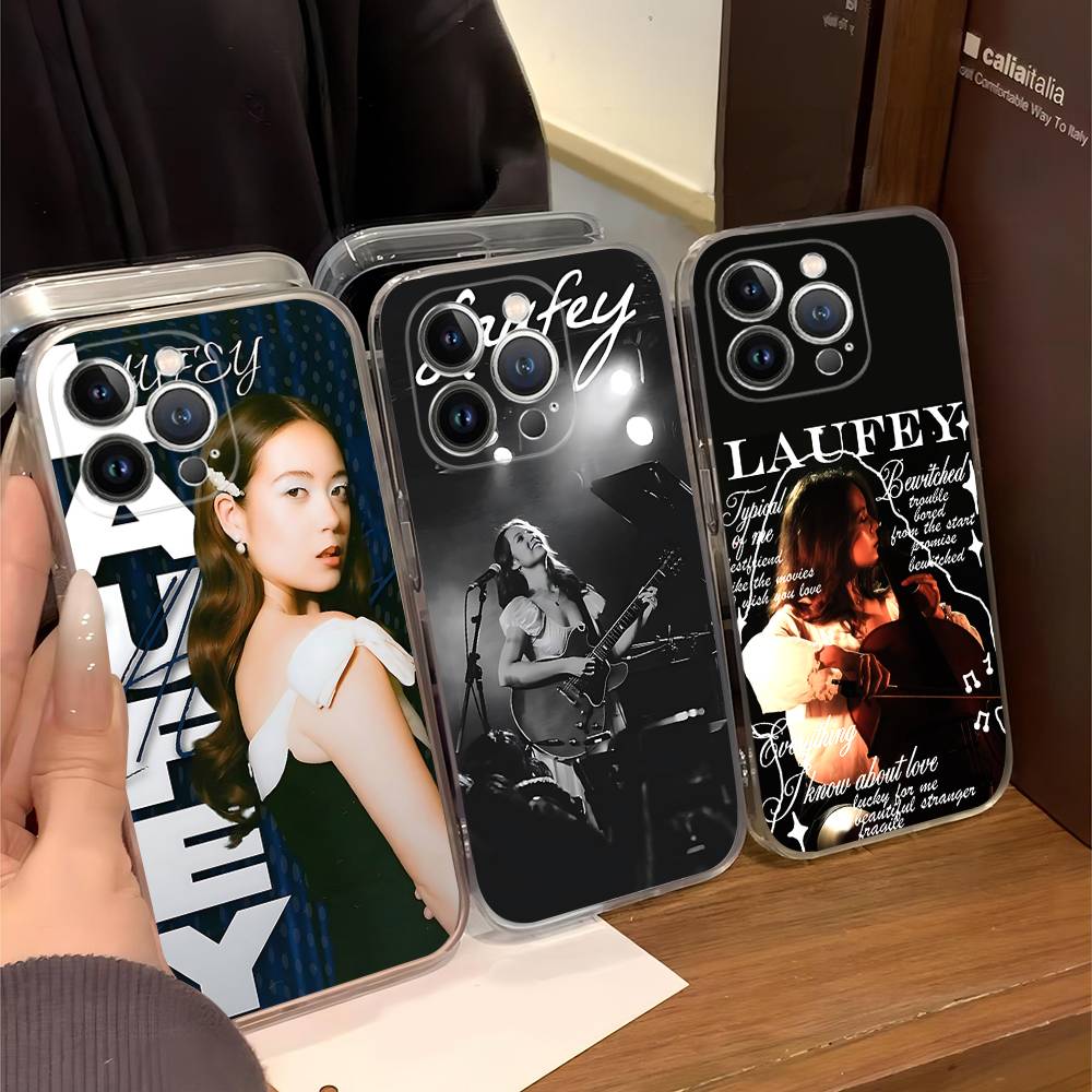 Singer L-LaufeyS For IPhone 17 16 15 14 13 12 11 Pro Max Plus Transparent Soft TPU Phone Cover