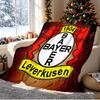 Bayer 04 Leverkusen Pattern Blanket for Home Decoration, Bed, Sofa, Car Travel, Camping, Suitable for All Seasons, Birthday Christmas Gift