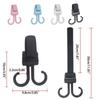 Electric Double Hook 360 Rotatable Stroller Hook New Clasp Loop Hanging Buckle  Baby Stroller