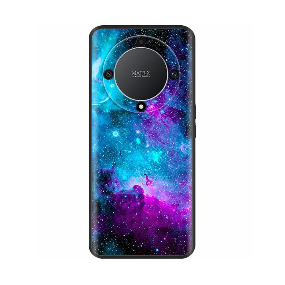 For Honor Magic 6 Lite Case Magic6 Lite Liquid Silicone Soft TPU Back Bumper Skull Marble Print Fundas For Honor Magic 6 Lite 5G