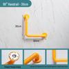 Anti-Slip L-Shaped Bathroom Handrail for Elderly and Disabled - Toilet Safety Handle