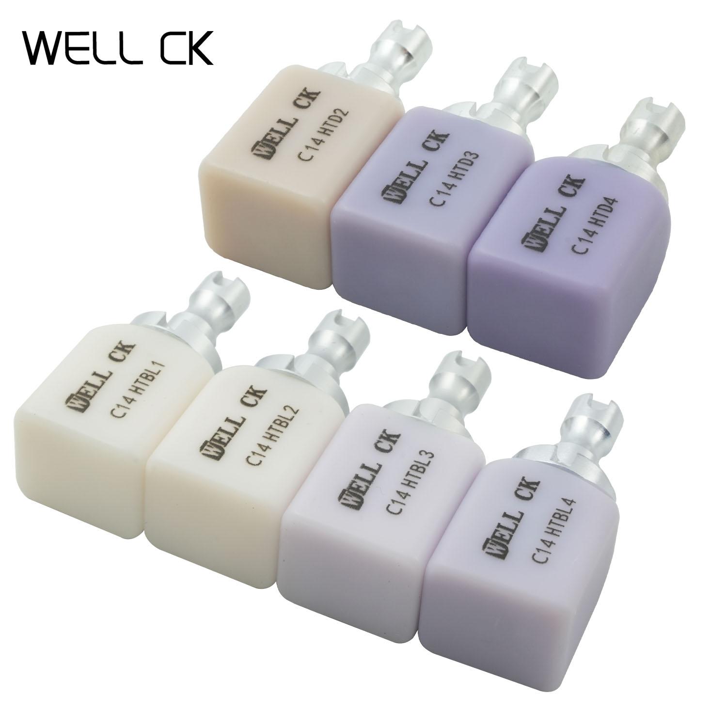 Dental Lab Lithium Disilicate C14 Glass Ceramic Blocks HT/LT for CAD CAM Sirona Cerec Veneer Dentistry Material 5pcs/Box