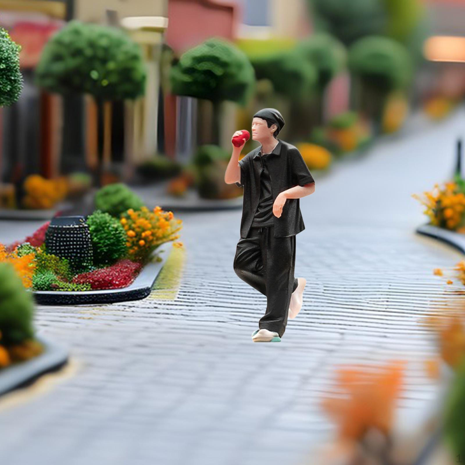 1:Диорама 64-го масштаба, фигурка человека, макет мини-сцены, смоляная модель для демонстрации, коллекционная фигурка человека для песочного стола