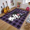 Custom Kuromi Mat Personalized Name, Polyester Washable Indoor Entryway Rug, Gift for Christmas, Easter, Thanksgiving Day