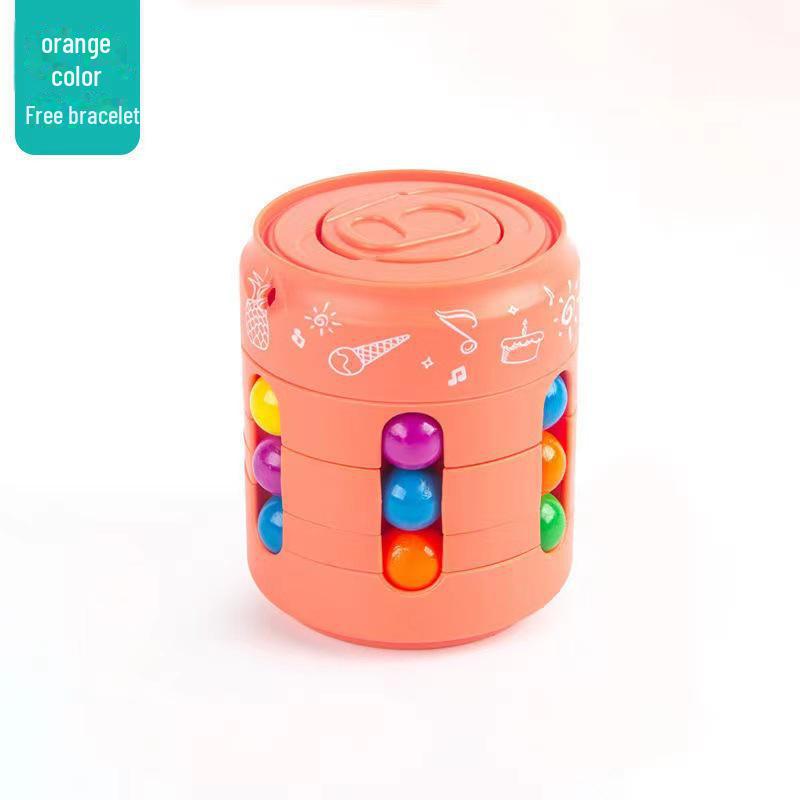 

Детский развивающий вращающийся шар «Волшебные бобы»: Игрушка для снятия стресса в форме кубика Рубика в форме младенца