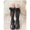 Girls Knee Socks Bowknot Ribbon Socks Stockings for Girl Student 3-16 Year