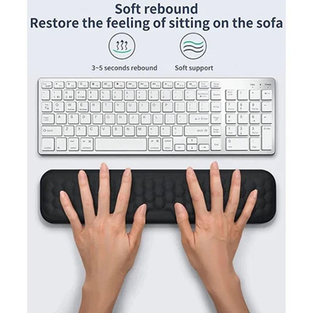 2Pcs/Set Slow Rebound Ergonomic Mouse Pad Wrist Rest Wristband Mouse Mat  Desktop Accessories