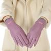 Solid Color  Gloves Keep Warm Women Mittens Sweet Winter Velvet Gloves  Riding