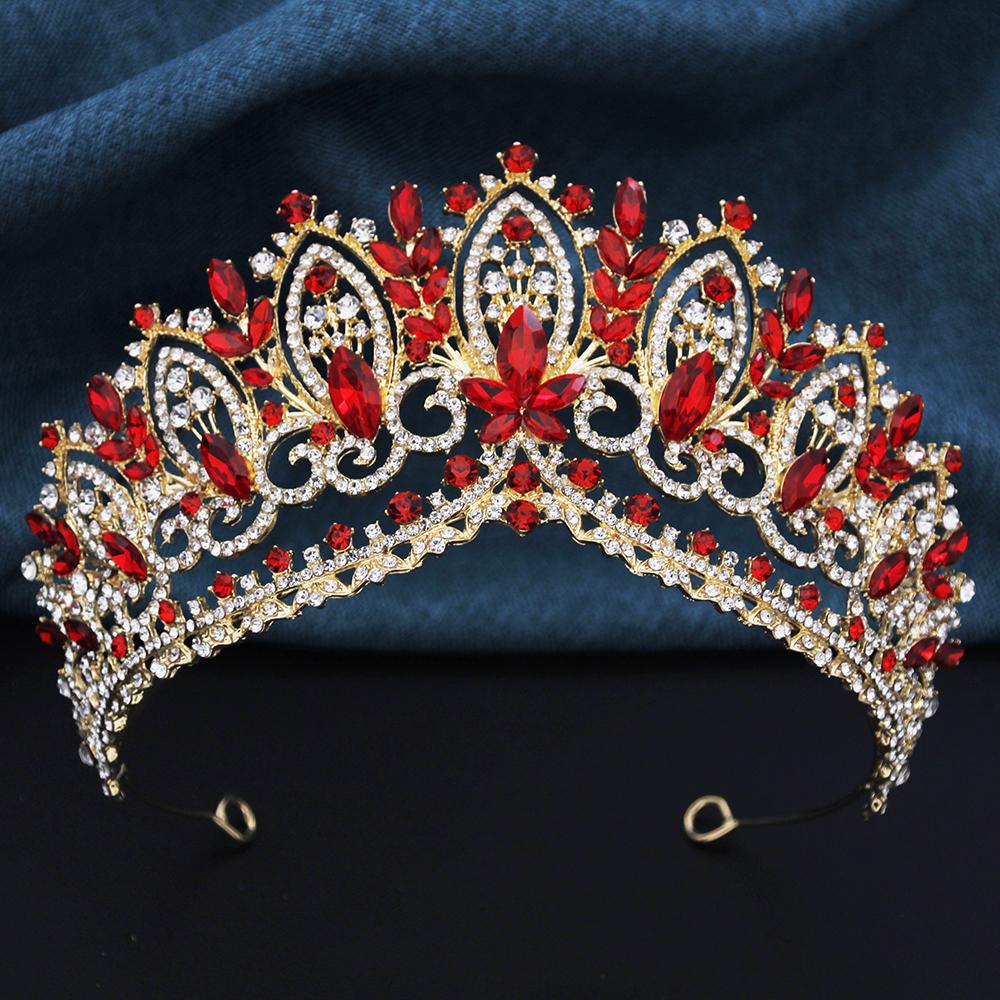 Rhinstone Crown for Women Bridal Tiaras Wedding Hair Jewelry Princess Queen Party Bride Tiaras and Crowns Prom Pageant