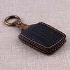 Car Key Fob Cover Case Keyring Protective Bag Fit for Great Wall WEY Tank 300 GT Black PU Leather