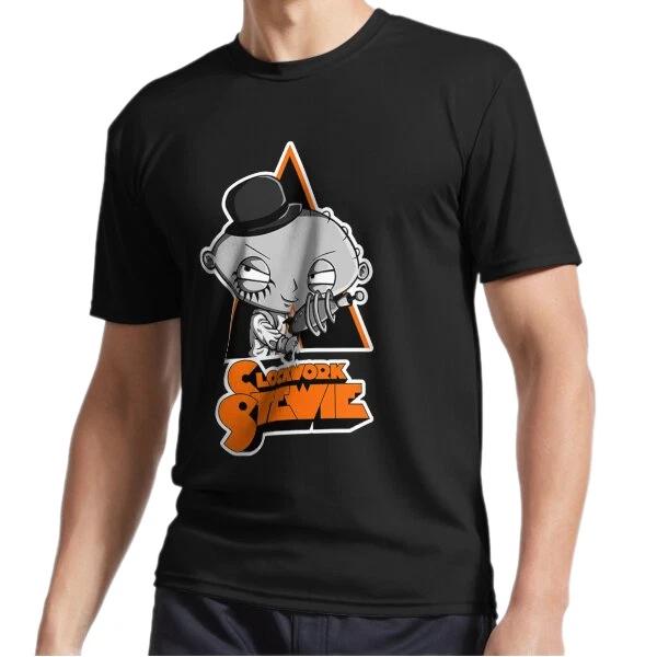 

New Clockwork Stewie Active Logo T-Shirt Funny Size S to 5XL 4XL