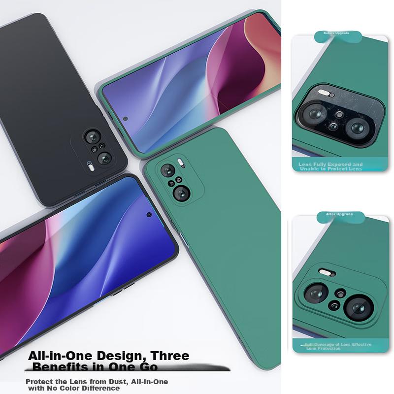 HotFire Phone Case for Xiaomi Redmi K40, Protective Cover for Xiaomi Redmi K40/Pro/K40Pro+, Upgraded Lens Anti-Drop Matte Soft Silicone Case And Wome