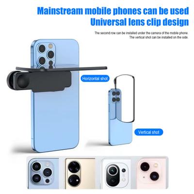 Reflection Photo Mirror for Smartphones Universal Clip-on Glass Lens Adjustable Glass Vertical Clip On Selfie Mirror for Travel & Selfie Photography