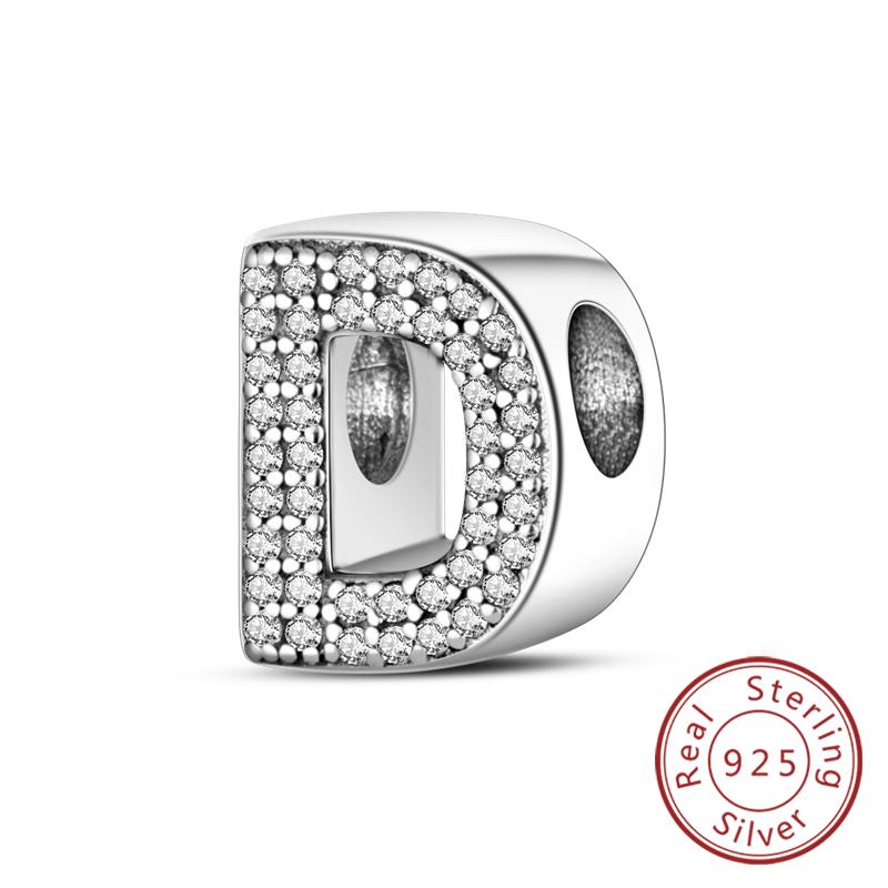 Charms Passen Auf Original Armband A-Z Alphabet Charms Perlen Kupfer 26 Buchstaben Charm Für Frauen Mädchen Diy Feiner Schmuck Geschenk