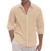 Design Sense Solid Color Shirt Men's Long Sleeved Spring Autumn Trendy Brand Loose Casual Shirts Men’s