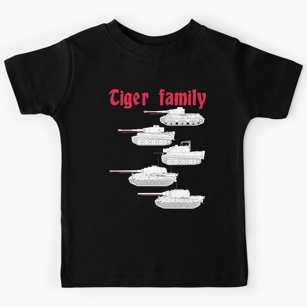 A tank lover will appreciate it! Tiger family Kids T-Shirt 140