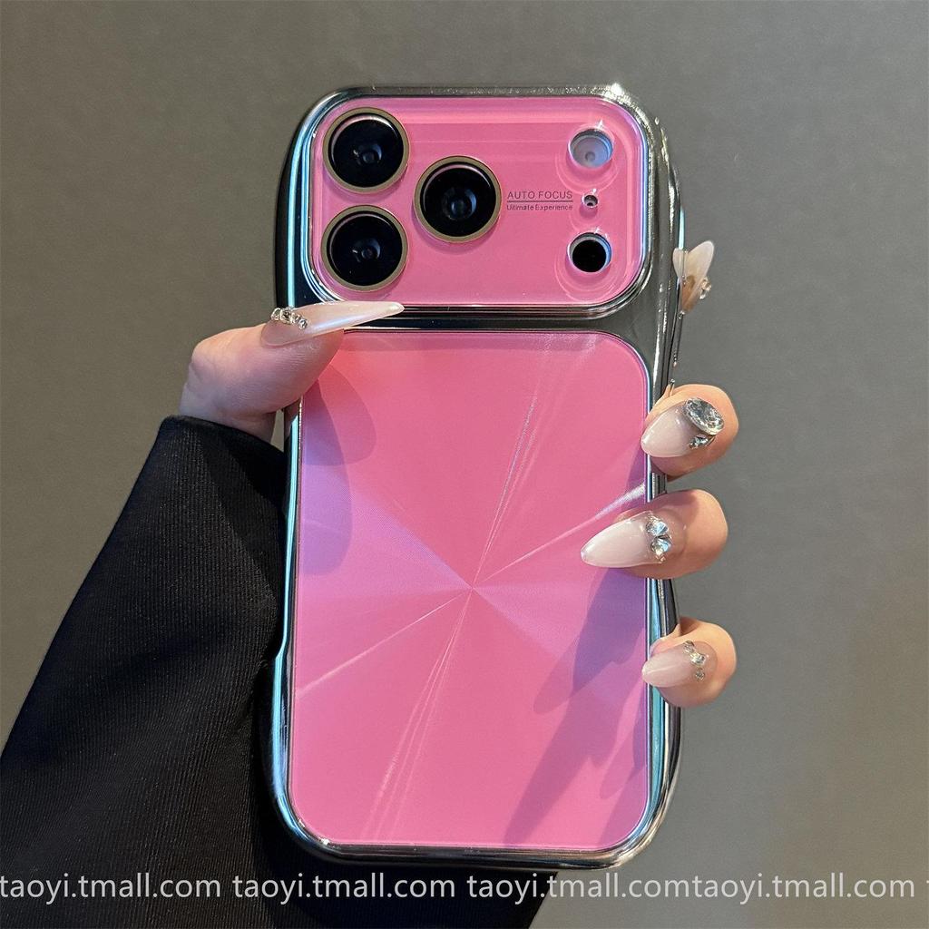 Apple 17 Pro Max Case: Electroplated Aurora iPhone16 Slim, Drop-Proof Protective with Large Window