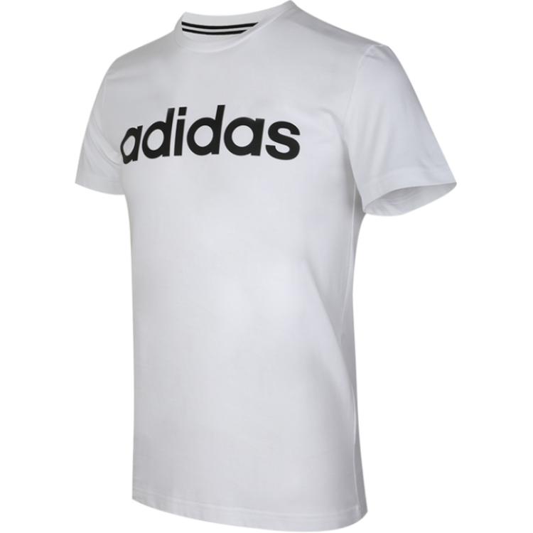 Adidas Neo M Ce Lnr T Comfortable Soft Letter Round Neck Short Sleeve T-Shirt Men Tops White EI4709
