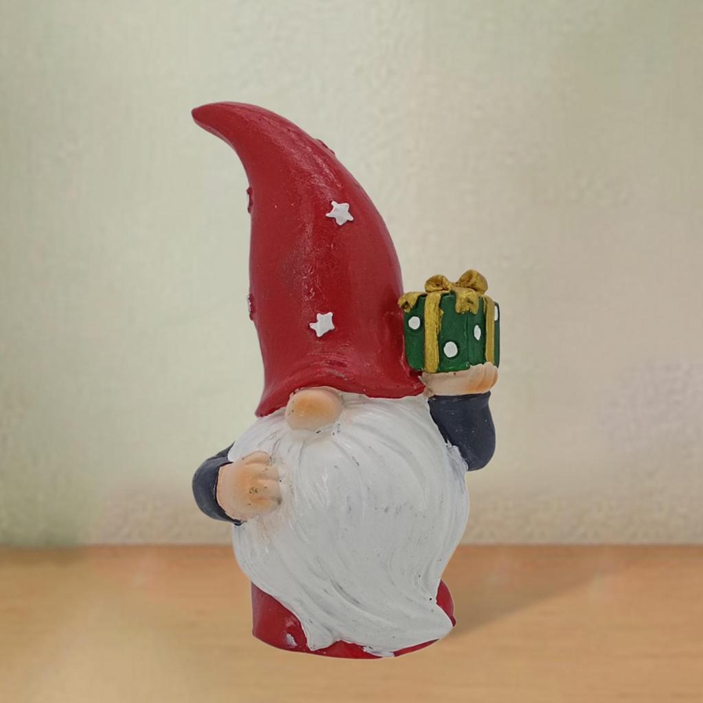 Gnome Home Decor Christmas Garden Gnomes Resin Dwarf White Beard Design For Porch Garden Landscape Living Room Bedroom Kitchen
