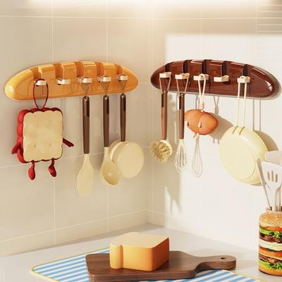 Creative Bathroom Storage Hook Bread Waterproof Sundries Storage Holder Detachable Space Saving Door Back Clothes Hook