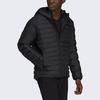 Adidas Originals Solid Color Zipper Hooded Cotton Jacket Men Outerwear Black HD4757