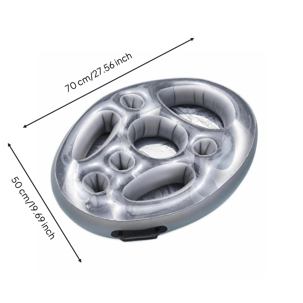 Floating Ice Bar Tray Stable Inflatable Pool Quick Inflation for Party Hosts