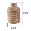 Farmhouse Wood Vase Flower Holder Centerpieces Decoration Dried Decorative for