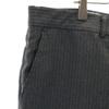 80s vintage Striped Pattern Slacks pants Charcoal gray TALON ZIP Men's Used