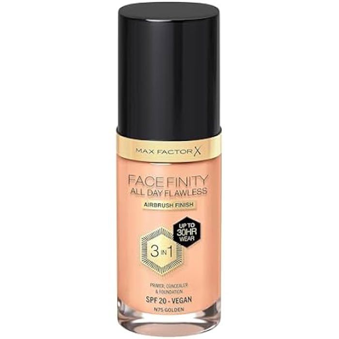 Fond De Teint - MAX FACTOR - CompositionneFacefinity All Day Flawless - 3 En 1 - SPF20 - Résistant À L'humidité