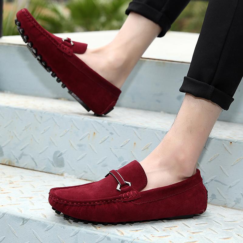 Loafers for menn Mokkasiner Uformelle skinnsko Lette slip-on-sko Klassisk menn komfortabel kjøresko