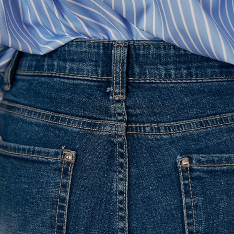 Maxza Natural Washing 3d Cut Semi bootCut Denim Pants Ze04ql400na