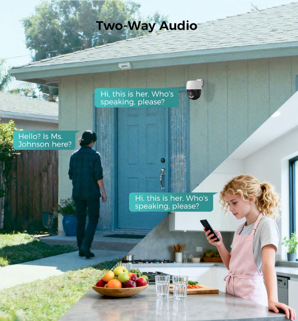 Uniview 8MP/12MP Ultra HD PTZ Camera with POE, Full Color Mode, Two-Way Audio, Waterproof