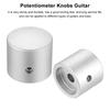 uxcell Guitar Metal Volume Tone Control Dome x Potentiometer Knobs with Set Screws for Electric Guitar and Silver 4-Piece Knobs, Knobs, 1/4" 1" Bass,