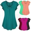 Casual Womens Summer Dress With Pleated Skirt And Ruffle Sleeves For Spring Fashion