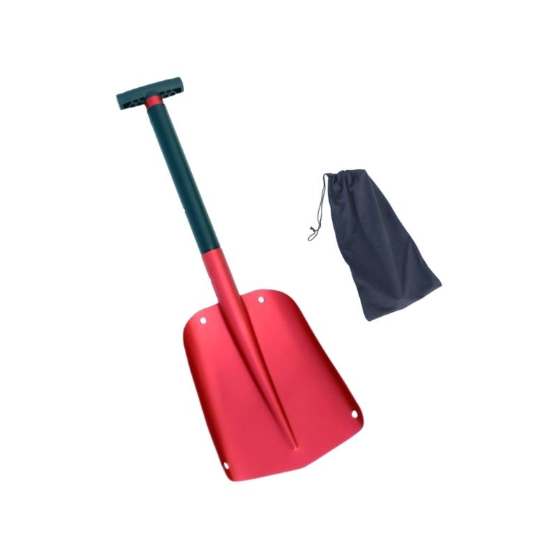 652F Heavy Duty Aluminum Alloy Snow Shovel With AntiSlip Grip Winter Survival Tool