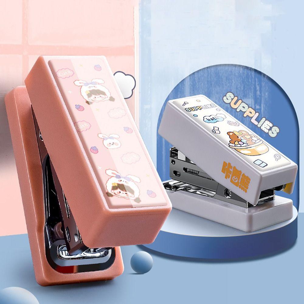 

Stationery Cartoon Metal Stapler Set Metal Binding Tools New Mini Stapler зелений