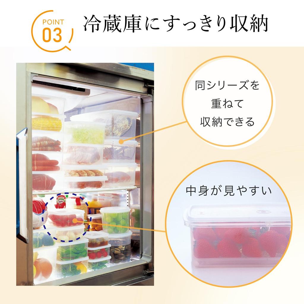 Iwasaki Kogyo Lustroware Jumbo Keeper Tupperware Storage Made in M Airtight Freezer N Container, Japan, 5.7L, Container, Safe, Transparent, Plastic,