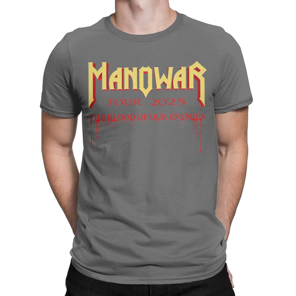 The Blood Of Our Enemies - Manowars 2025 Tour  Merch Unisex T Shirts Cotton Tee Graphic Print  T-shirt Clothes