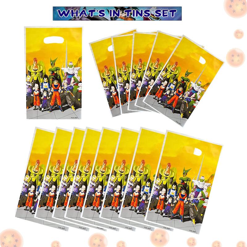 Dragonball Birthday Decoration Goku Stickers Balloons Disposable Tableware Tablecloth Straw Cup Plates Baby Shower Supplies Toy