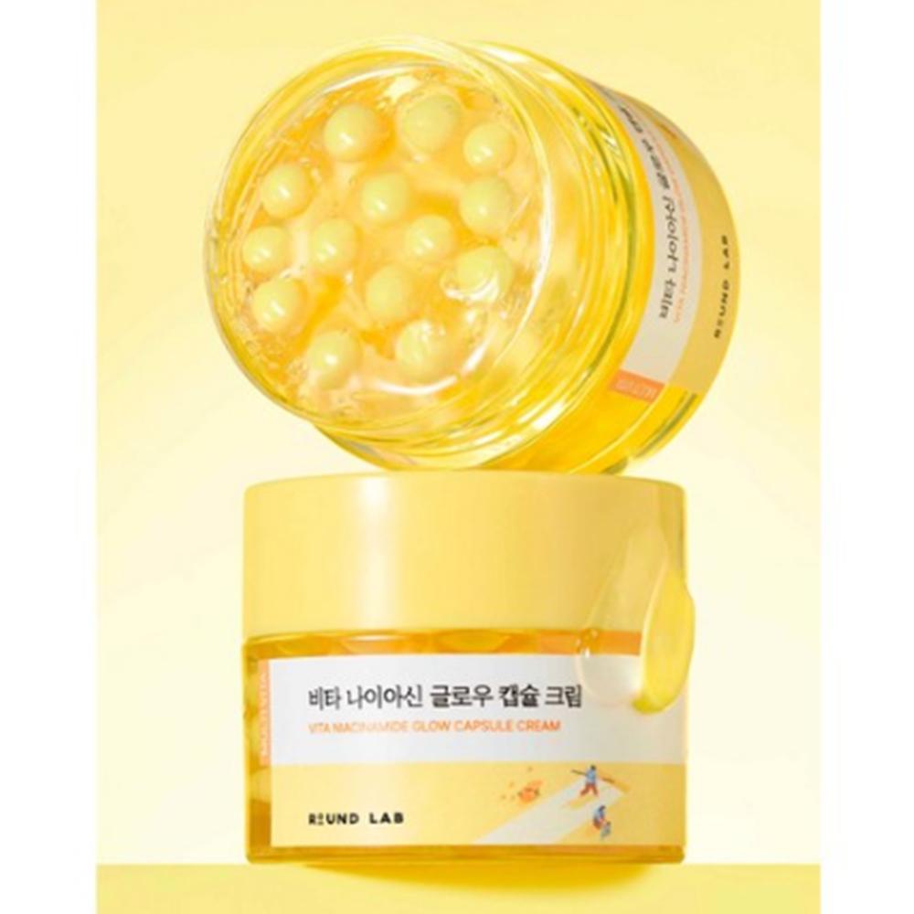 ROUND LAB Vita Niacin Glow Kapselcreme – Niacinamid Aufhellende Feuchtigkeitspflege 50ml