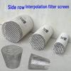 304 Stainless Steel Side Discharge Floor Drain with Anti-Rat Inner Plug, 110 PVC Pipe Outlet, Round Hole Design for Rooftop Applications.