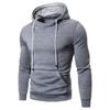 2025 Men's Trendy Solid Color Hooded Sweatshirt - Autumn/Winter Versatile Casual Pullover